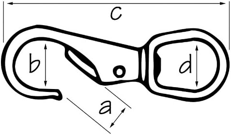 Seasense 4-1/2 Brass Giration Eye Snap