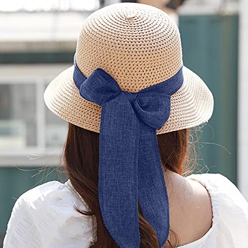 Chapéus de palha de verão para mulheres largo de verão de verão chapéu de sol pequeno lasa fresca de férias praia chapéu de beisebol