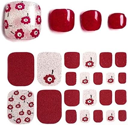 22pcs Fashion Summer Toe Unhas Setrings Wraps Uil Art Selfstick ZXJ-047 por 24/7 loja