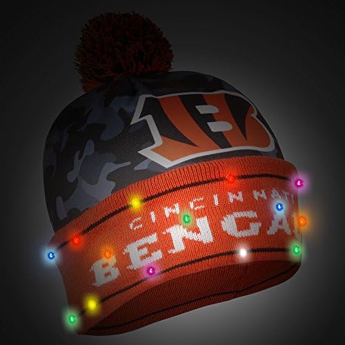 Foco Men's NFL Camo Knit Light Up Beanie