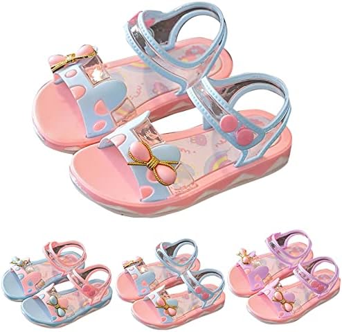 Qvkarw Summer Princess Sapatos de moda de moda de moda para crianças e meninas Sapatos casuais Soled Kids Water Meias
