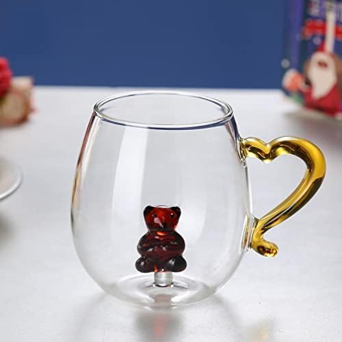 Cozla Christmas Glass Snowman Snow Tree Tree Glass Animal Glass Presente Tema Copo da coroa de Natal