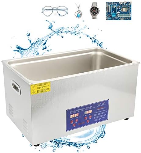 EUJGOOV PS -80A Máquina de lavar ultrassônicas, 22L de limpador de jóias de aço inoxidável Limpador ultrassônico para placa de circuito