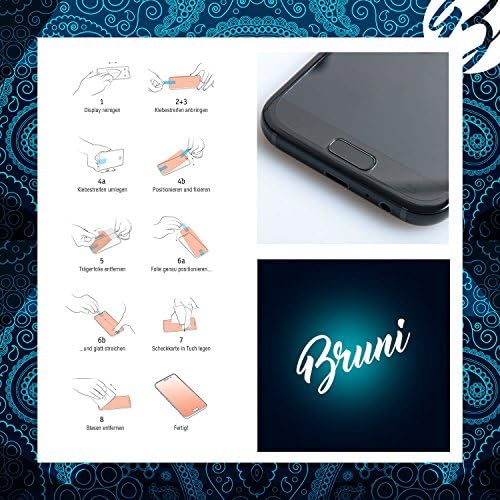 Protetor de tela Bruni Compatível com Garmin D2 Delta 47 mm Filme protetor, Crystal Clear Protection Film