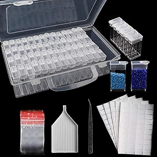 Caixa de armazenamento de pintura de diamante do compartimento anncus caixa de triagem de bordados de diamante 5D -