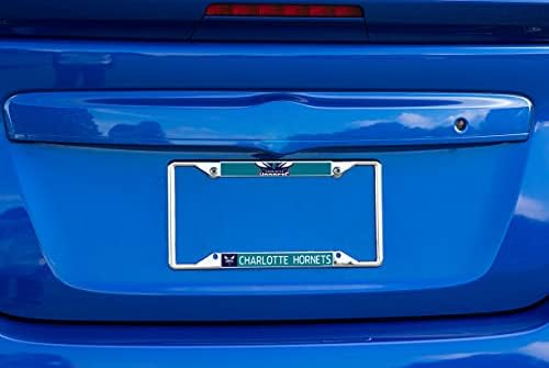 Charlotte Hornets Team NBA Metal Plate Plate Frame para frente ou traseiro do carro oficialmente licenciado