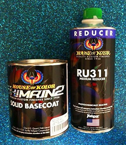 House of Kolor S2-25 Shimrin2 Jet Black com Ru311 Reducer 1 Kit de quart