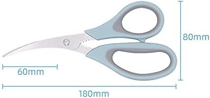 Lakikajd tesouras cozinha doméstica Multifuncional tesoura de aço inoxidável, descascando camarões, acabamento em frutos do mar,