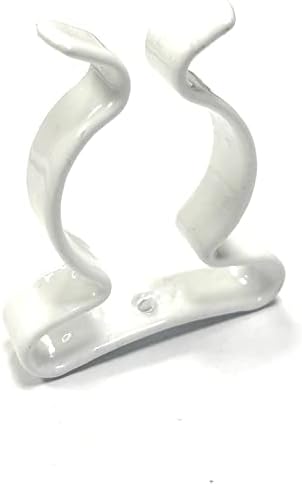 OneStopdiy 5 x clipes de ferramentas Terry Grips de aço de mola revestidos com plástico branco DIA. 13mm novo