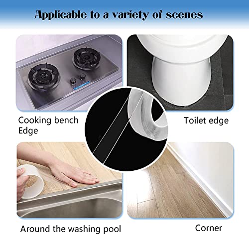 Fita de tira de calafetagem, fita de vedação auto-adesiva de PVC branco para a pia do banheiro de banheiro de banheiro da cozinha