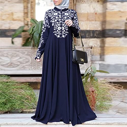 Vestido Fragarn Beach para convidado de casamento, Mulheres Vestido Muçulmano Kaftan Árabe Jilbab Islâmico Costura Maxi Dress