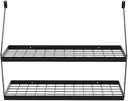 Kes 30 polegadas Rack de panela de 2 níveis para organizador de panela montado na parede de cozinha com 12 Sicos S pesados