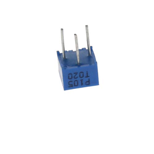Bettomshin 3362 Trimmer Potenciômetro 1m OHM Ajuste superior Resistores de variáveis ​​horizontais 3362p-1-105 10pcs