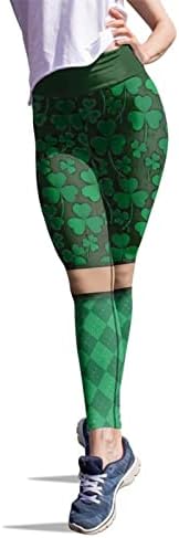 Bblulu St. Patrick's Day Leggings for Women, divertido gráfico de moda impressa perneiras de cintura alta