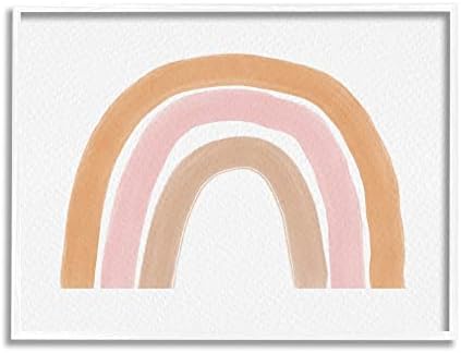 Stuell Industries neutra rosa -íris símbolo de arco -íris design de listras casuais, design de Amy Brinkman