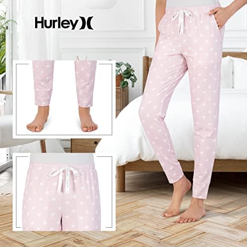 Hurley Womens 2 pacote calças de pijama, corredores de sono super macio