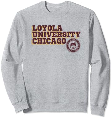 Loyola University Chicago Ramblers bloqueia o moletom de texto