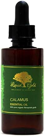 2,2 oz com um goteiro de vidro premium calamus Óleo essencial líquido ouro puro aromaterapia orgânica natural
