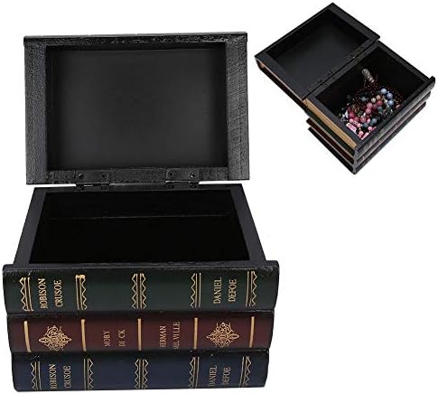 Livro Box em forma de caixa decorativa caixas de livros vintage caixa de armazenamento de decoração doméstica Props Office Bookcase