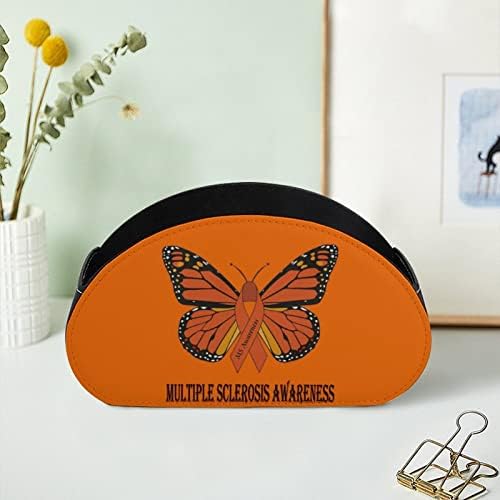 Múltipla Esclerose Consciência Butterfly Remote Control titular com 5 Compartimentos TV Remote Organizer Box Storage Container para controladores de aquecedor de player de mídia