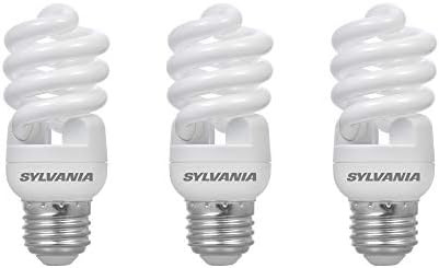 Sylvania CFL Twist Twist Bulbo, 60W equivalente, eficiente 13W, 800 lúmens, 6500k, luz do dia - 3 pacote