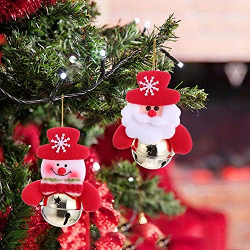 Toyvian 12pcs House Elements Pingente de lareira Jingle Home Xmas Snowman Claus Christmas Charms Decors Santa para ornamentos