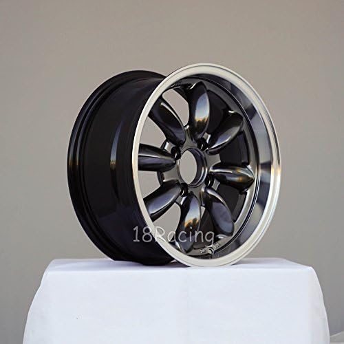 4 PCS ROTA RB RODAS 15X7 PCD: 4x100 Offset: 25 HB: 57.1 Hyperblack com lábio polonês Not Black Color