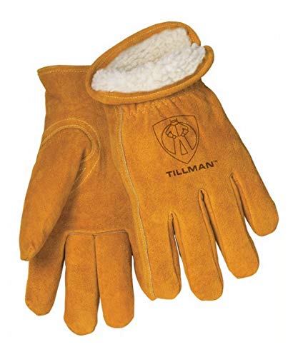Tillman 1450m Tan Split Cowide Leather Drivers Glove, Médio, Bourbon Brown