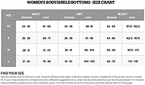Storelli Women's Bodyshield goleiro Leggings 4 | Calças de goleiro de futebol acolchoadas | Proteção corporal mais baixa e melhorada