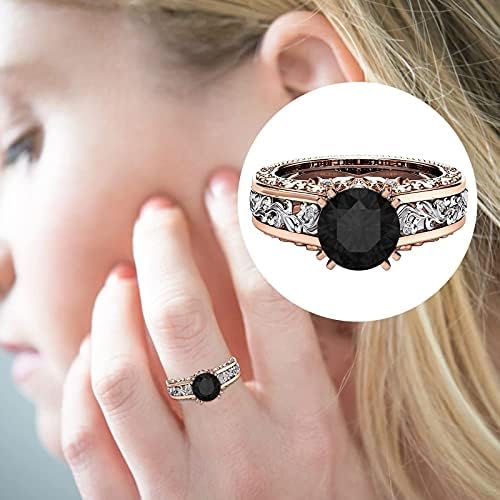 Dainty Ring Girls Trendy Vintage Semicolon Ring Beautiful Diamond Silver Silver Aesthetic noivy Weanding Rings for Women