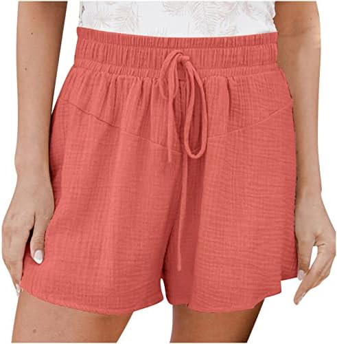 lcepcy plus size shorts casuais leves para mulheres de cordão