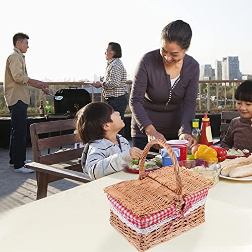 Cesta de cesto de piquenique infantil com piquenique com palha de palha de cesta de cesta de cesta de flores rústicas cesta de frutas chique cesto cesto de cesta de cesta