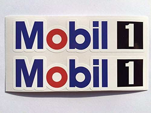 2 Mobil1 Racing Exxon Die Cut Decals by SBD Decals Mobil