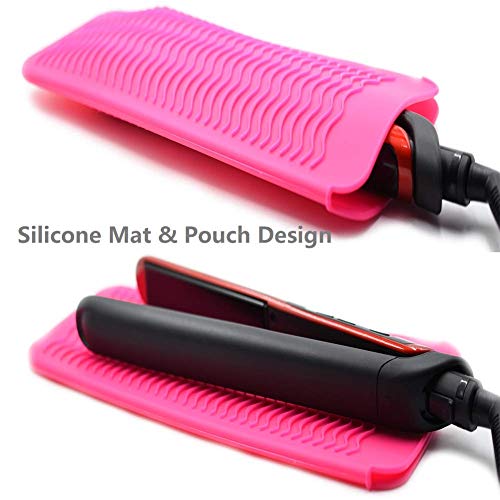 Bolsa de silicone resistente ao calor NHXTDWL, ferramentas de estilo de cabelo para ferros de enrolamento, alisadores de cabelo,