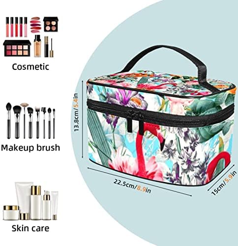 Bolsa de maquiagem Yoyoamoy para mulheres meninas, bolsa de maquiagem de maquiagem de bolsa de cosméticos grande, bolsa
