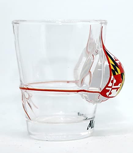 Maryland Flag Bikini Bust 3D Shot Glass