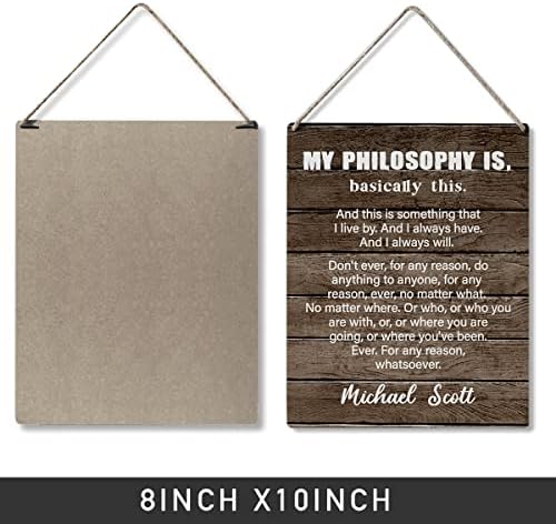 Inspirational Gift Signs, minha filosofia é basicamente isso e isso é algo que eu vivo e sempre tenho Wooden pendurado