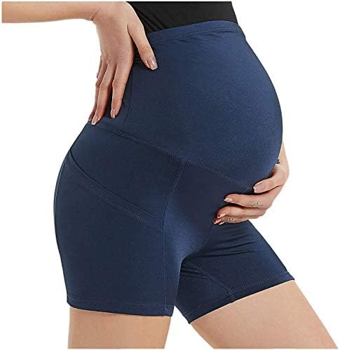 Calças de ioga de algodão orgânico levantam shorts de maternidade do quadril esportes shorts yoga calças meninas calças de ioga tamanho 8