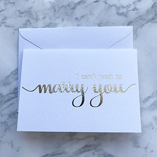 Magjuche, mal posso esperar para me casar com seu cartão de dia de casamento, para sua noiva ou noivo, nota de amor de