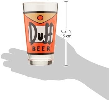 ICUP Simpsons Duff Pint Glass, claro