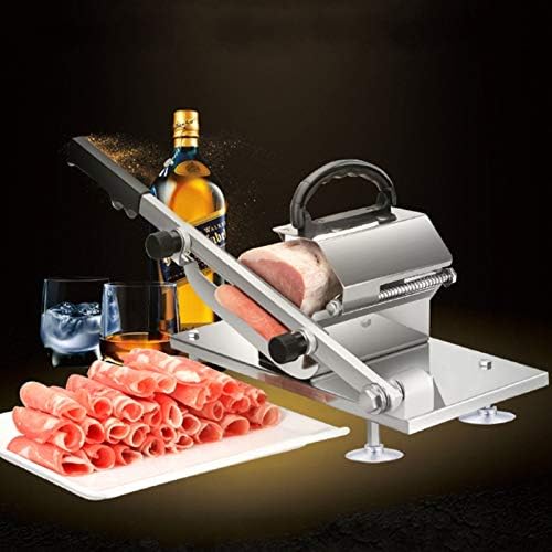 Manual Slicer de carne congelada, aço inoxidável cortador de carne de carne de carne de carneiro de carneiro de alimentos folhas