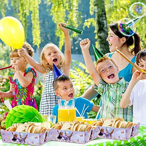 Qwaerplpn 30 pacote Isabella encanto Birthday Party Supplies, a bandeja de alimentos Isabella encantos favorece papel alimentos