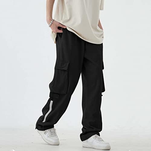 Miashui banda 13 homens algodão esportes de moda de algodão Casual cintura elástica perna reta calça solta meia menino