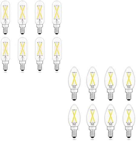 AIELIT 8PACK 2W T8 E12 LED BULL/B11 E12 BULLE DE LUZ LED LED, Bulbo incandescente equivalente a 25W, Bulbo incandescente,