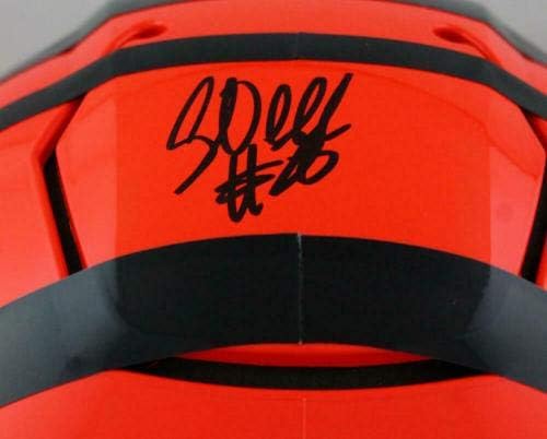 Corey Dillon assinou Cincinnati Bengals F/S Speedflex Capacete - PSA Auth *Black - Capacetes NFL autografados