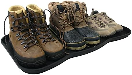 Stabil Men's Boot bandeja de sapatos de cuidados com os cuidados, preto, sem aplicável