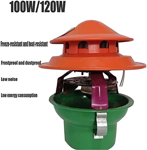 Uziah Chimney Fan 100W/120W Chimney Cap capuz de capa de baixo ruído do ventilador doméstico de draft induzido por 13-20cm