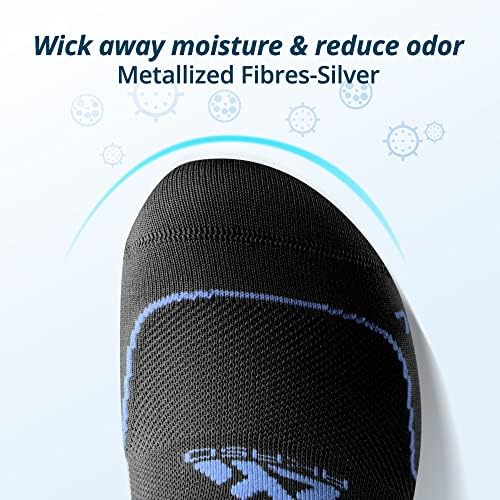 Meias de corrida de compressão de baixo corte de Akaso, meias atléticas anti -odor no tornozelo para homens e mulheres