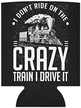 Manga de lata de cerveja mais engraçada Eu não viajo de trens loucos Transporte de motores homens homens Transporte