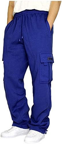 Egmoda Men's Jogger Sweatpante com bolsos, calças casuais de calças finas de carga atlética calça calças de carga longa
